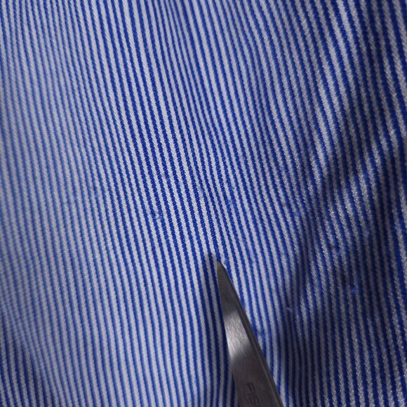 Banana Republic Parker Tunic Fit Hidden Button Shirt Womens Medium Striped - Picture 7 of 16